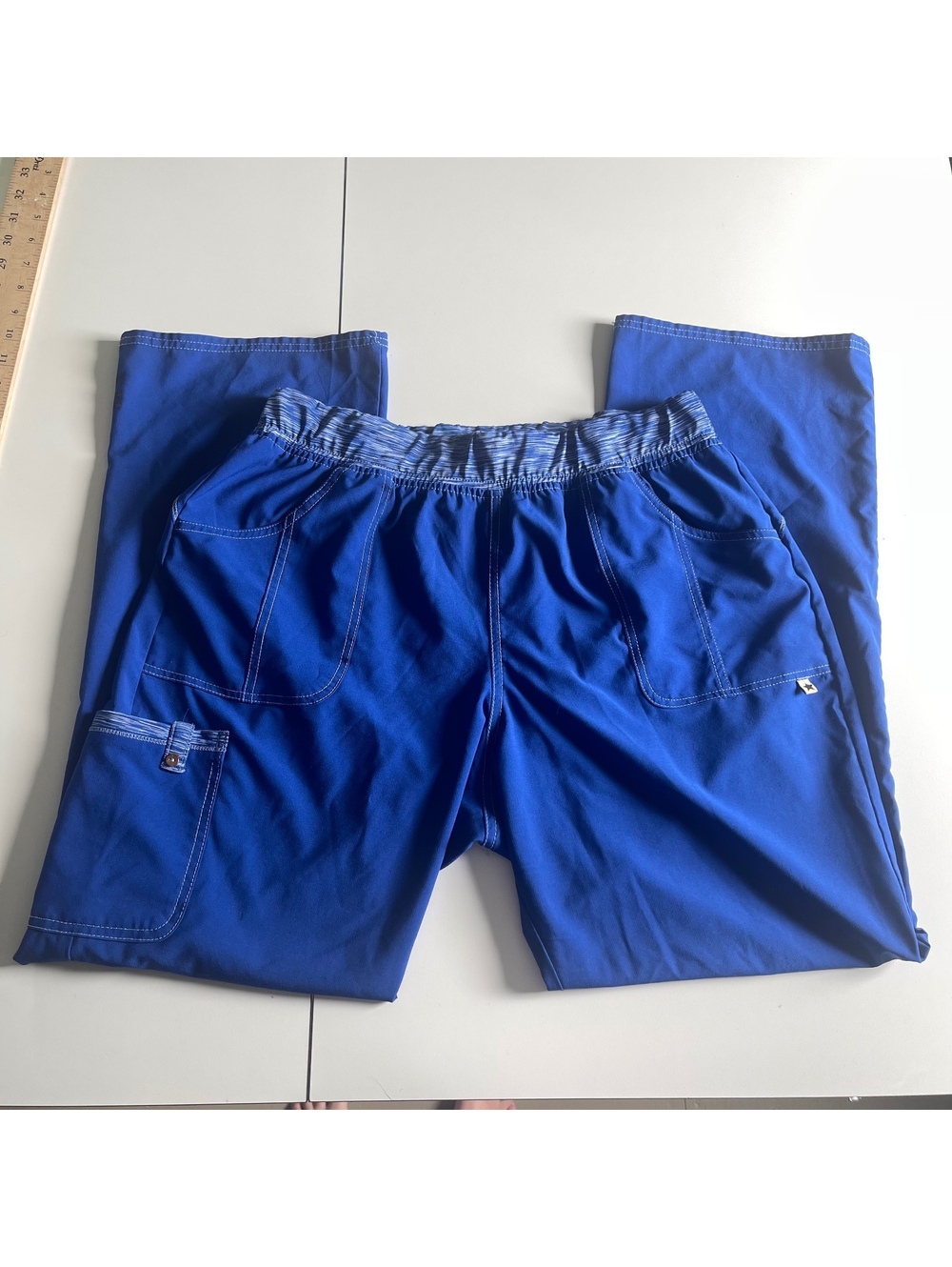 ScrubStar Women's Size Large Blue Scrub Pants